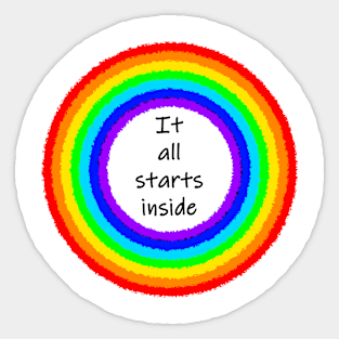 It all starts inside Sticker